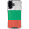 Bulgarian Flag Distressed iPhone 16 Plus Clear Case