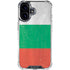 Bulgarian Flag Distressed iPhone 16 Plus Clear Case