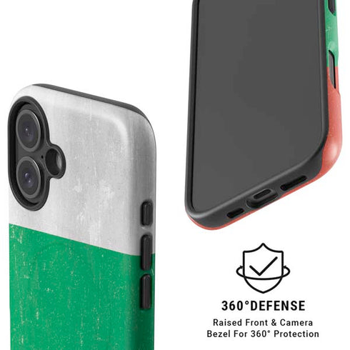 Bulgarian Flag Distressed iPhone 16 Plus Magsafe Impact Case
