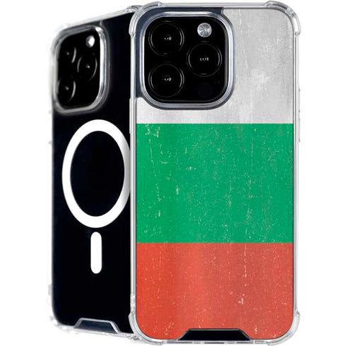 Bulgarian Flag Distressed iPhone 16 Pro MagSafe Case