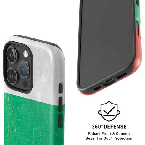 Bulgarian Flag Distressed iPhone 16 Pro Max Magsafe Impact Case