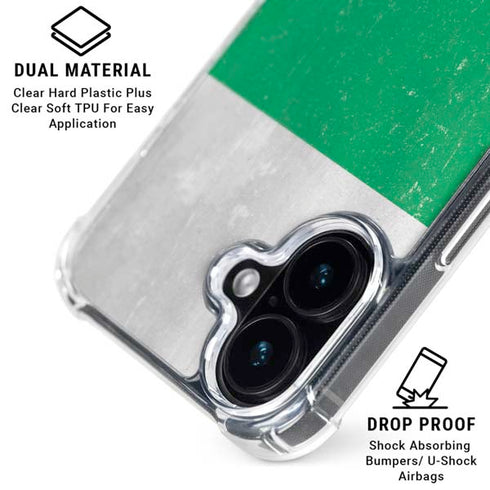 Bulgarian Flag Distressed iPhone 17 Clear Case