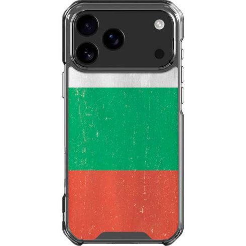 Bulgarian Flag Distressed iPhone 18 Pro Max Clear Case