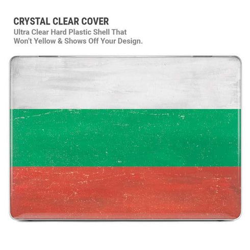 Bulgarian Flag Distressed MacBook Cases