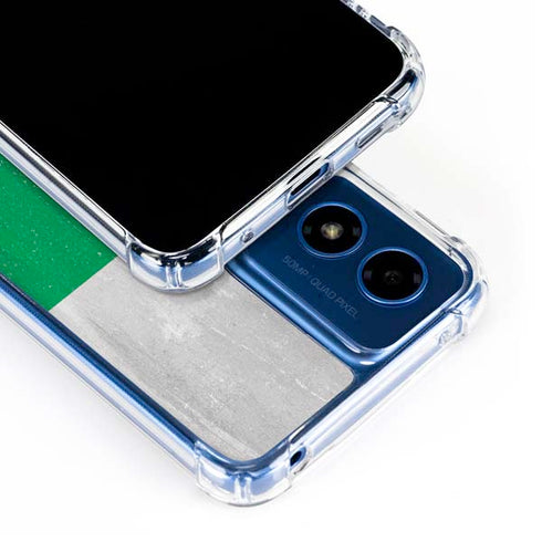 Bulgarian Flag Distressed Moto G Play 4G (2024) Clear Case