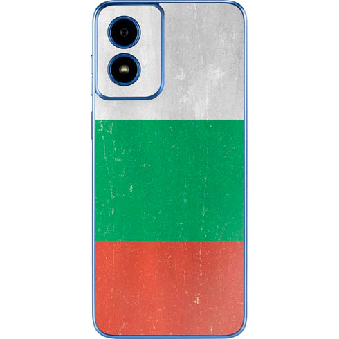 Bulgarian Flag Distressed Moto G Play 4G (2024) Skin