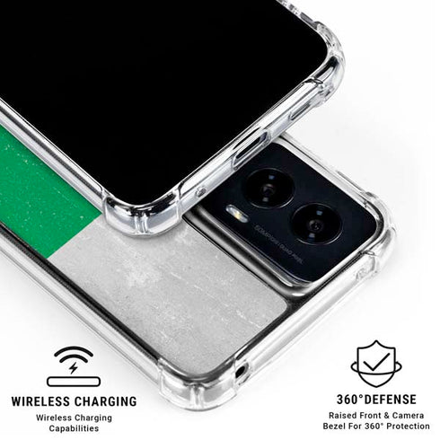 Bulgarian Flag Distressed Moto G Power 5G (2024) Clear Case