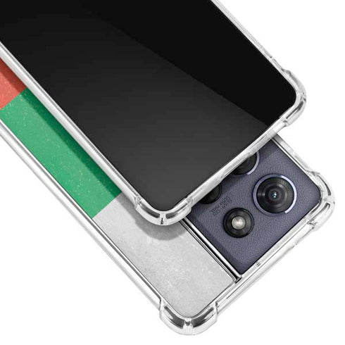 Bulgarian Flag Distressed Moto G Stylus 5G (2025) Clear Case