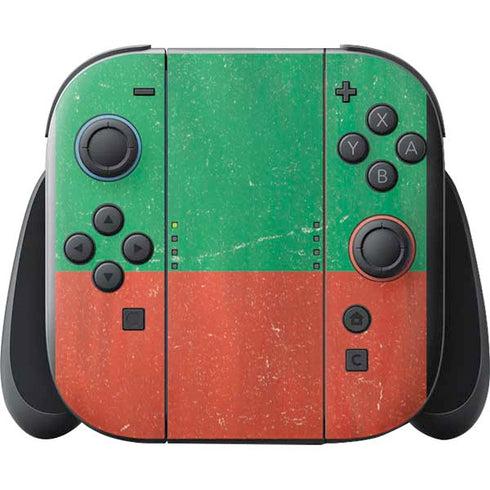 Bulgarian Flag Distressed Nintendo Switch 2 (2025) with Joy-Con Skin
