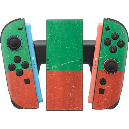 Bulgarian Flag Distressed Nintendo Switch 2 (2025) Joy-Con Controller Skin