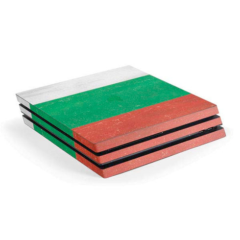 Bulgarian Flag Distressed PlayStation PS4 Skins