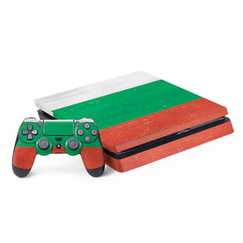 Bulgarian Flag Distressed PlayStation PS4 Skins