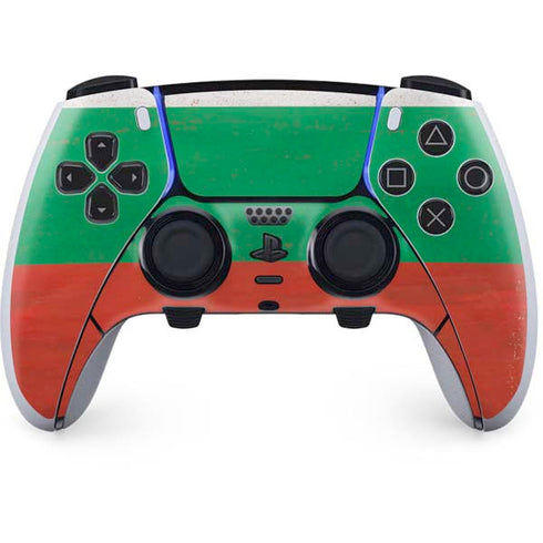 Bulgarian Flag Distressed PS5 DualSense Edge Pro Controller Skin