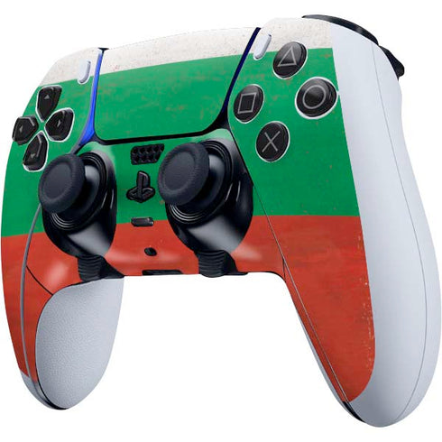Bulgarian Flag Distressed PS5 DualSense Edge Pro Controller Skin