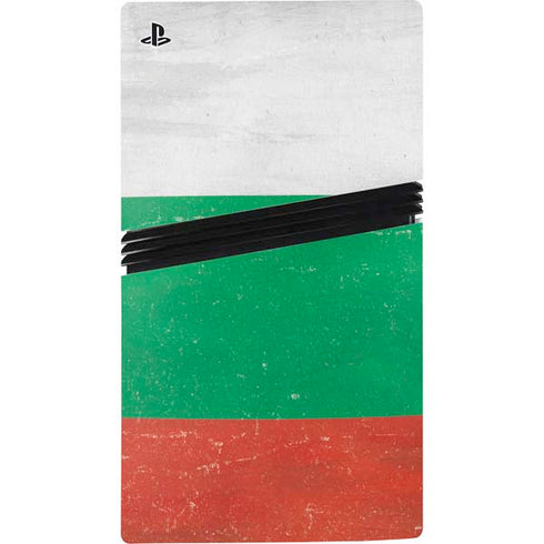 Bulgarian Flag Distressed PS5 Pro Bundle Skin