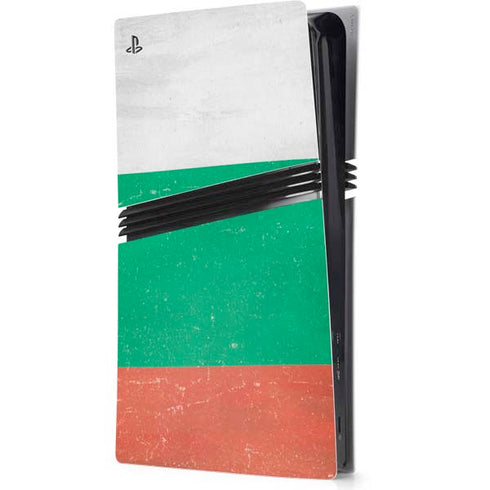 Bulgarian Flag Distressed PlayStation PS5 Skins