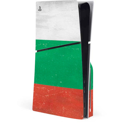 Bulgarian Flag Distressed PlayStation PS5 Skins
