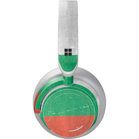 Bulgarian Flag Distressed Surface Headphones Skin