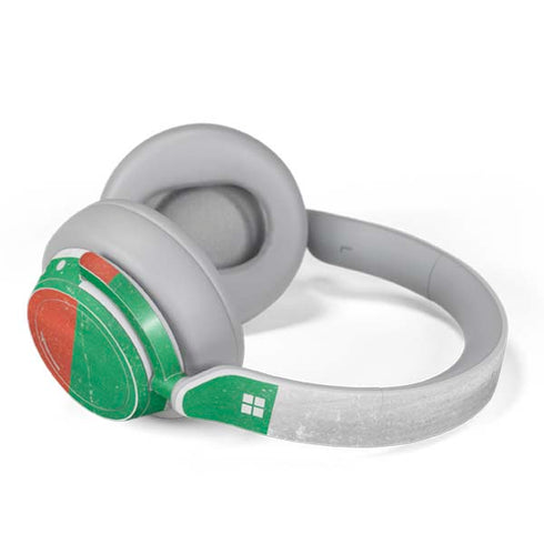 Bulgarian Flag Distressed Surface Headphones Skin