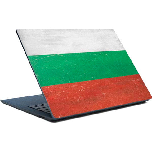 Bulgarian Flag Distressed Surface Laptop Skin