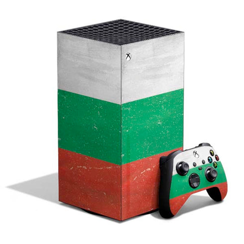 Bulgarian Flag Distressed XBox Series X Digital Edition Bundle Skin