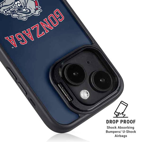 Gonzaga University Bulldogs iPhone 15 Plus Kickstand Case