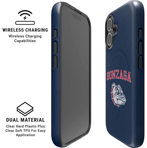 Gonzaga University Bulldogs iPhone 16 Magsafe Impact Case