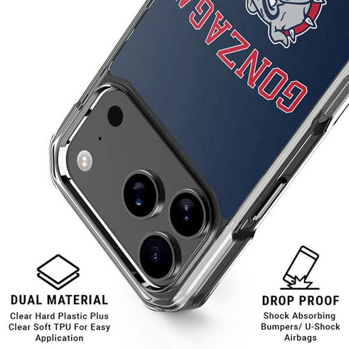 Gonzaga University Bulldogs iPhone 17 Pro Max Clear Case