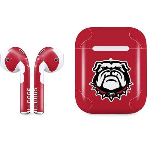 University of Georgia Bulldogs Logo Apple AirPods 2 Skin