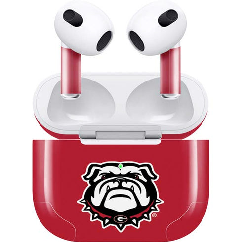 University of Georgia Bulldogs Logo Apple AirPods (3rd Gen 2021) Skin