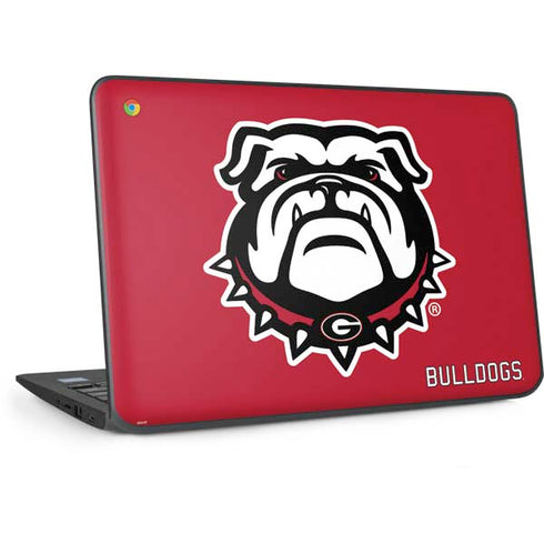 University of Georgia Bulldogs Logo HP Chromebook Skin