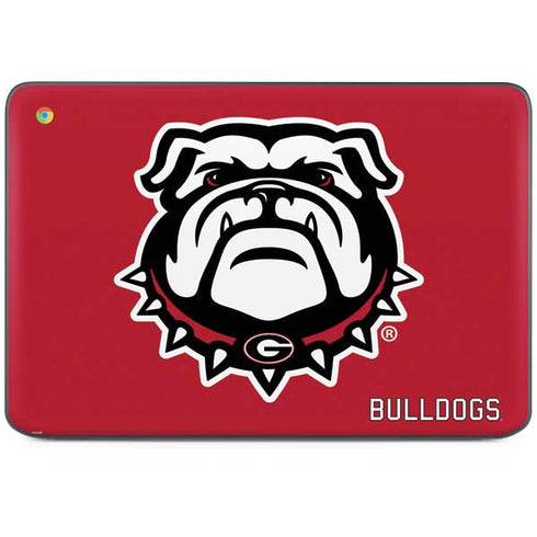 University of Georgia Bulldogs Logo HP Chromebook Skin