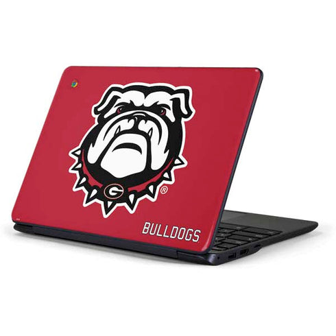 University of Georgia Bulldogs Logo Samsung Chromebook Skin