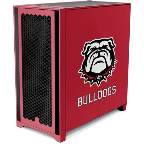 University of Georgia Bulldogs Logo Corsair 4000D Tempered Glass Mid-Tower ATX Case Skin