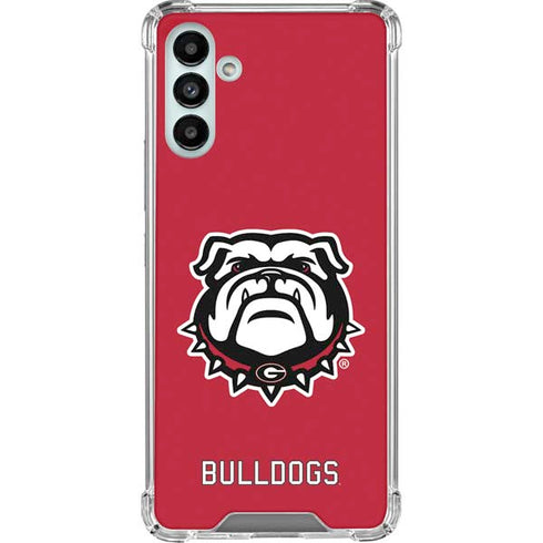 University of Georgia Bulldogs Logo Galaxy A13 5G Clear Case