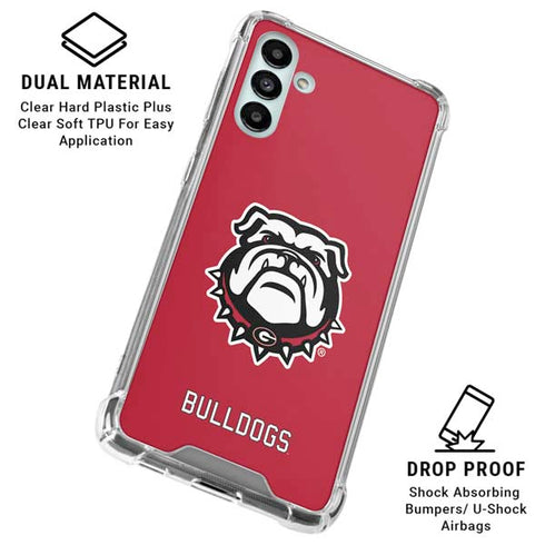 University of Georgia Bulldogs Logo Galaxy A13 5G Clear Case