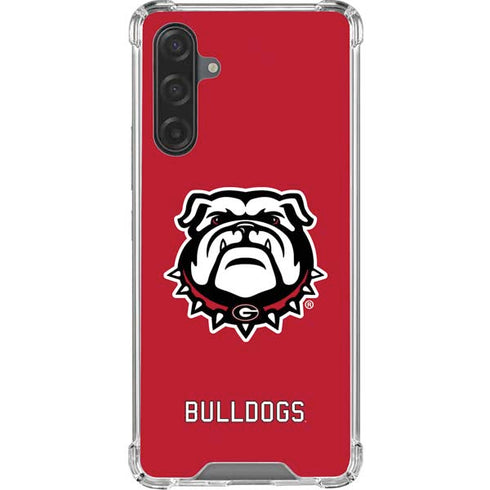University of Georgia Bulldogs Logo Galaxy A17 Clear Case