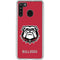 University of Georgia Bulldogs Logo Galaxy A21 Clear Case