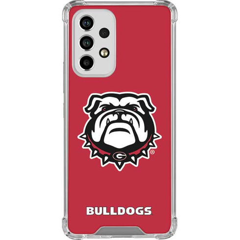 University of Georgia Bulldogs Logo Galaxy A33 5G Clear Case