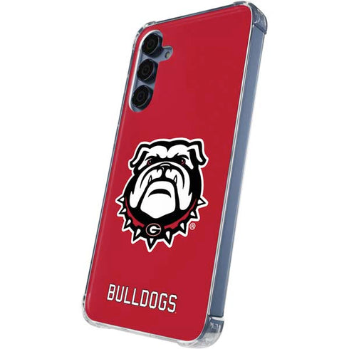 University of Georgia Bulldogs Logo Galaxy A35 5G Clear Case