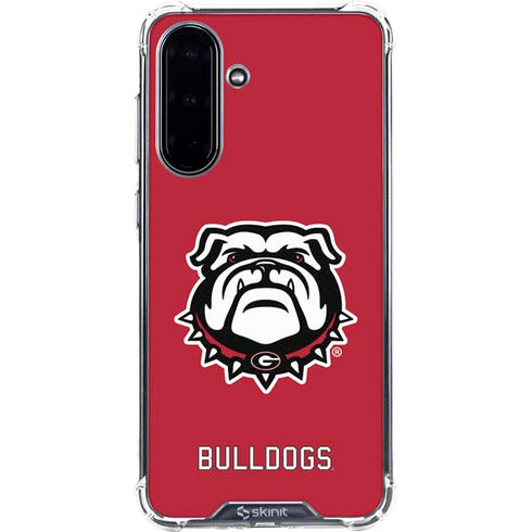 University of Georgia Bulldogs Logo Galaxy A36 5G Clear Case