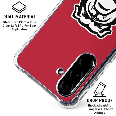 University of Georgia Bulldogs Logo Galaxy A36 5G Clear Case