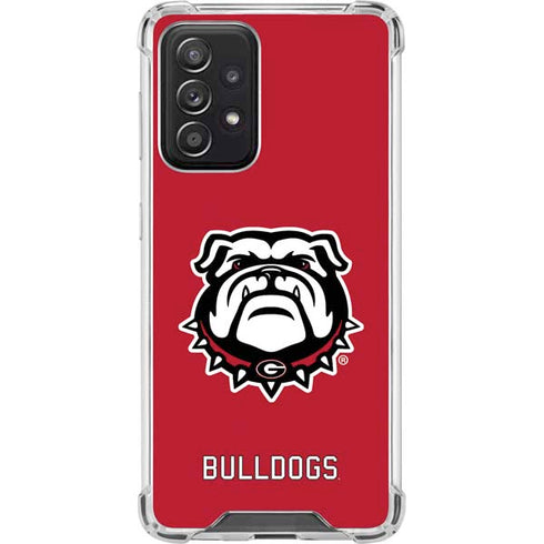 University of Georgia Bulldogs Logo Galaxy A52 5G Clear Case