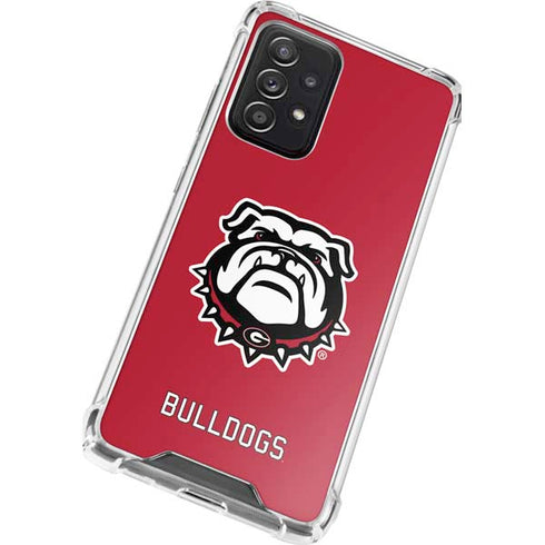 University of Georgia Bulldogs Logo Galaxy A52 5G Clear Case