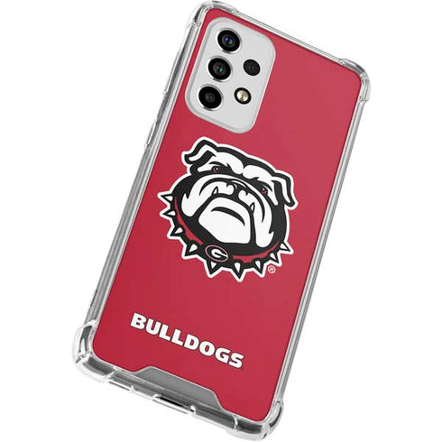 University of Georgia Bulldogs Logo Galaxy A53 5G Clear Case