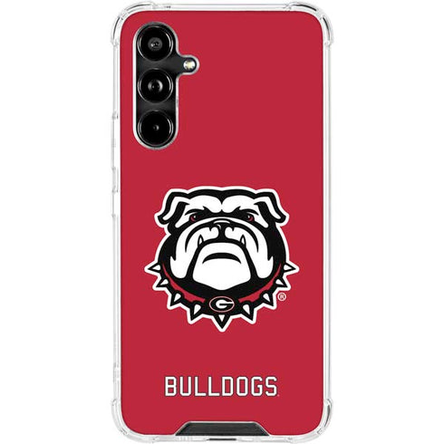 University of Georgia Bulldogs Logo Galaxy A54 5G Clear Case