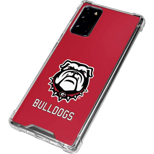 University of Georgia Bulldogs Logo Galaxy Note20 5G Clear Case