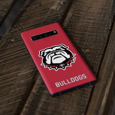 University of Georgia Bulldogs Logo Galaxy S10 Plus Skin