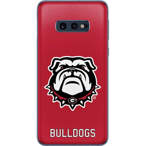 University of Georgia Bulldogs Logo Galaxy S10e Skin
