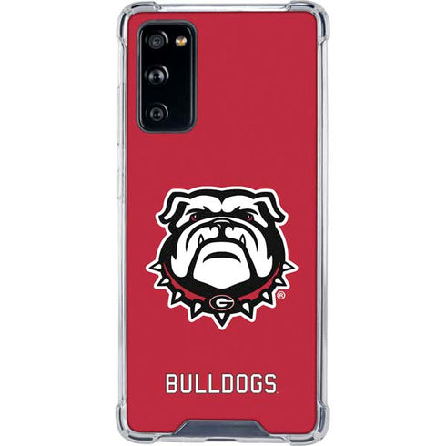 University of Georgia Bulldogs Logo Galaxy S20 FE Clear Case
